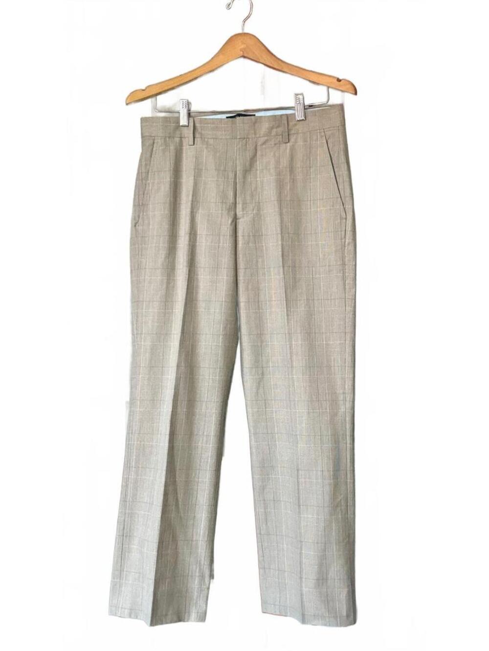 Banana Republic Size 30 Beige Plaid Tailored Ankle Trousers 27.5”